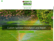 Tablet Screenshot of poppyslawncare.com